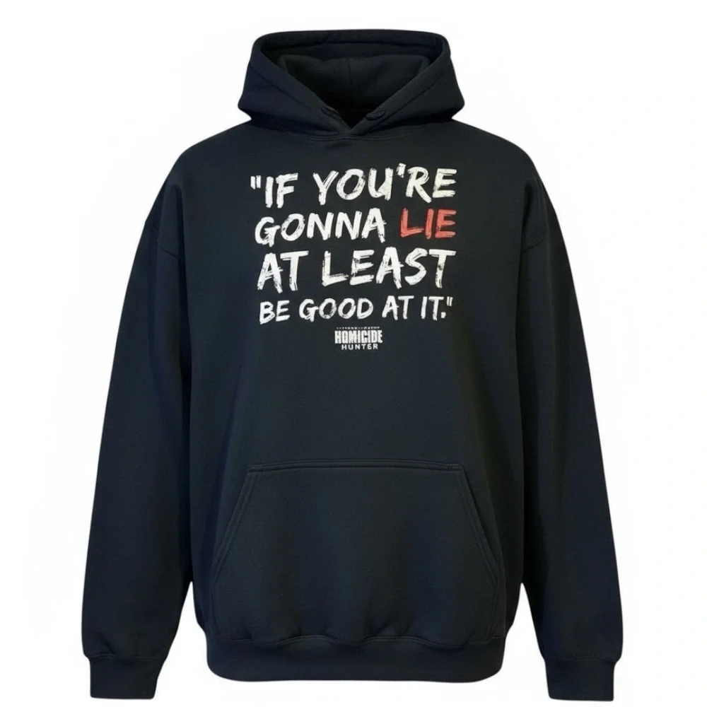 Homicide Hunter Rare Discovery Store Lt.‎ Joe Kenda Hoodie XXL Navy Full Graphic